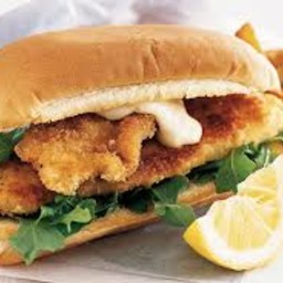 fish burger(Filetto di pesce fritto impanato)